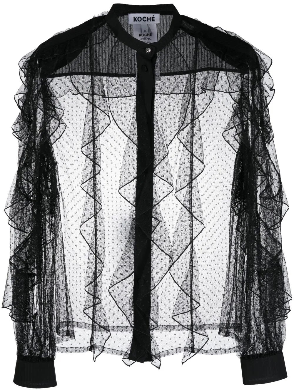 

Koché camisa con volantes - Negro