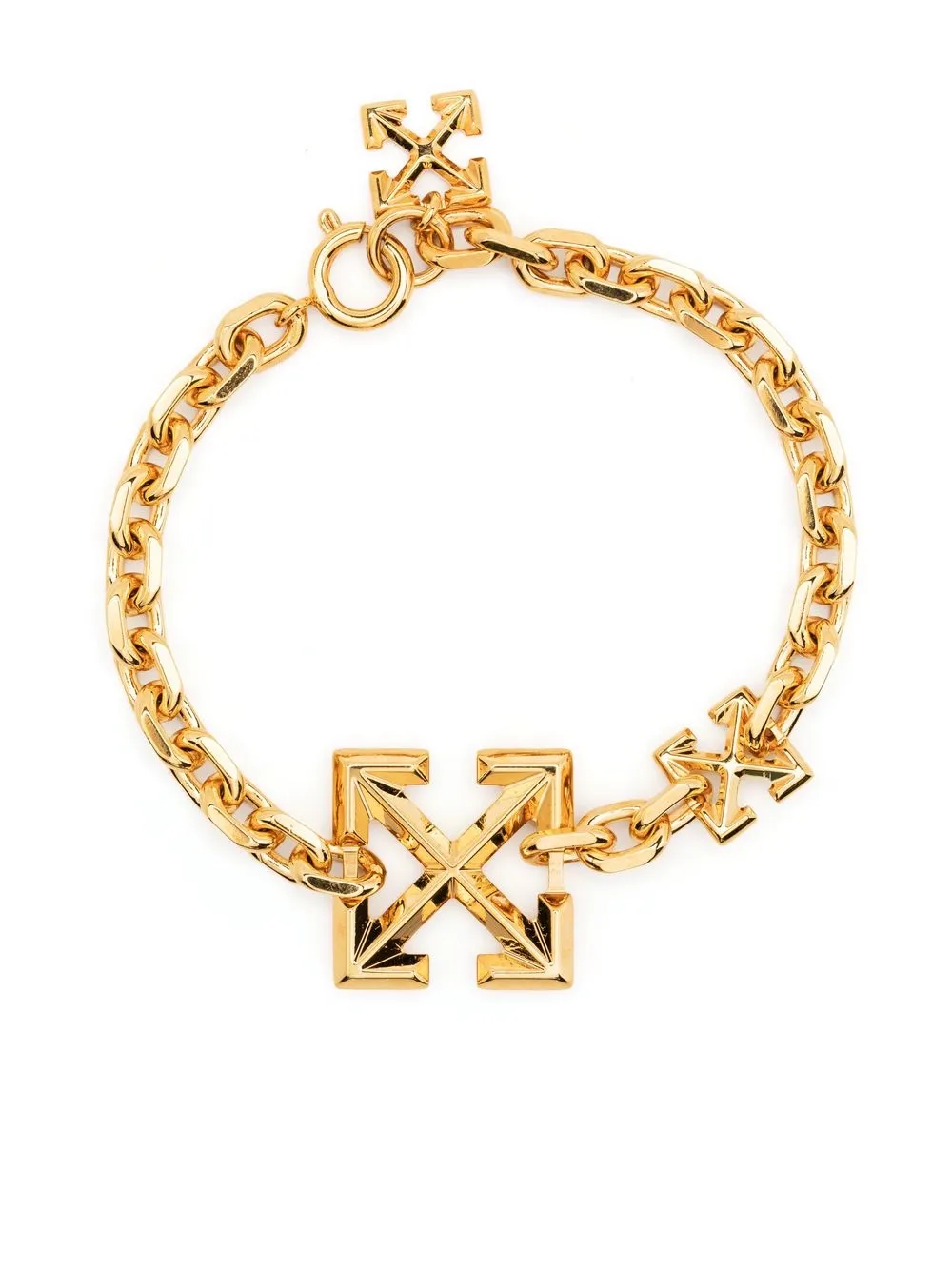 

Off-White signature Arrows motif chain bracelet - Gold