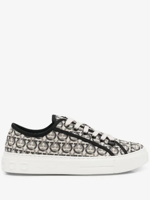 Ferragamo Anson Gancini-jacquard sneakers