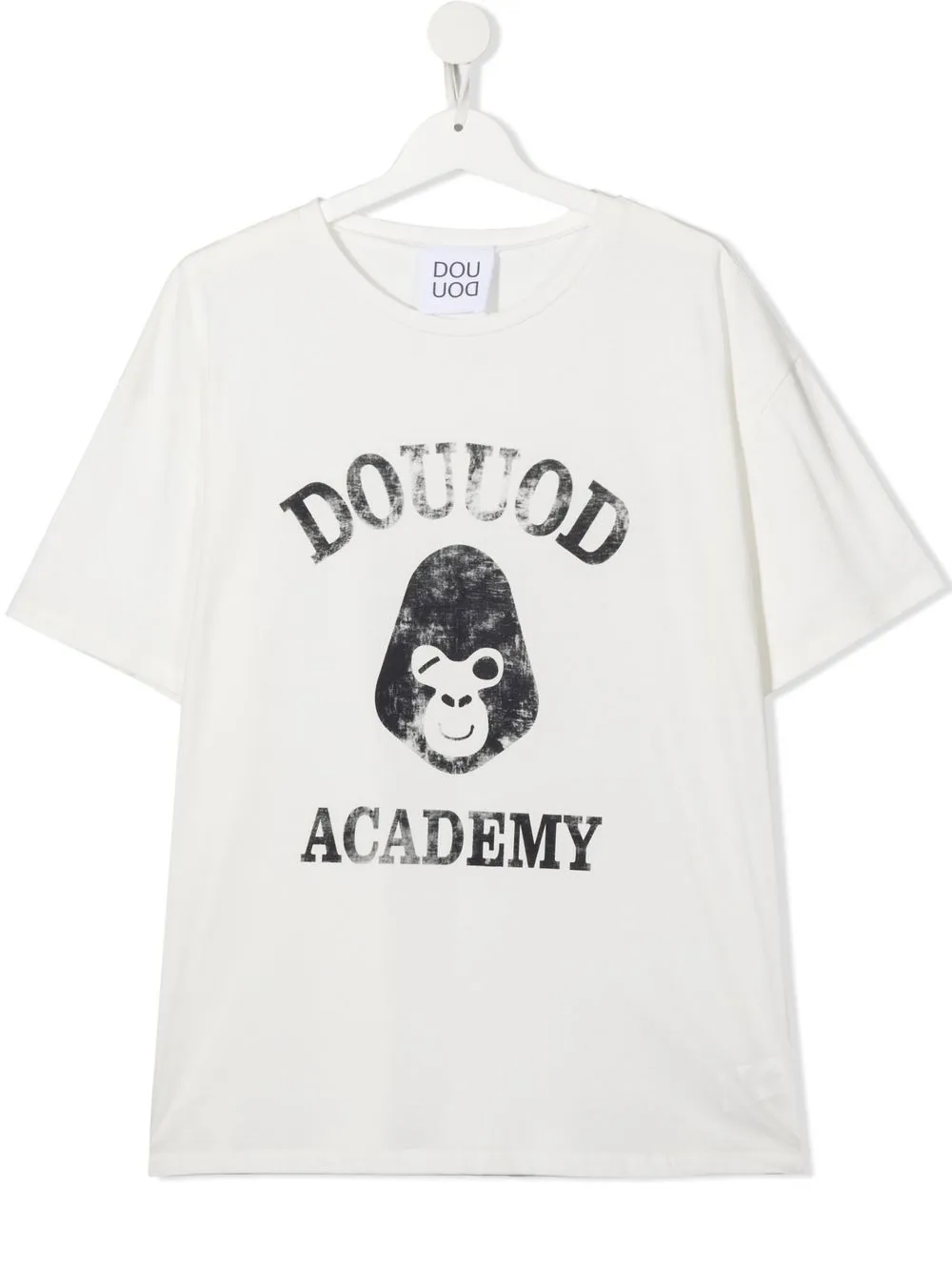 

Douuod Kids TEEN logo crew-neck T-shirt - White