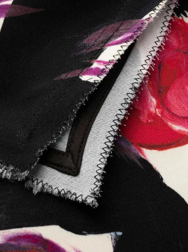 Marni ローズプリント ロングドレス | ブラック | FARFETCH JP