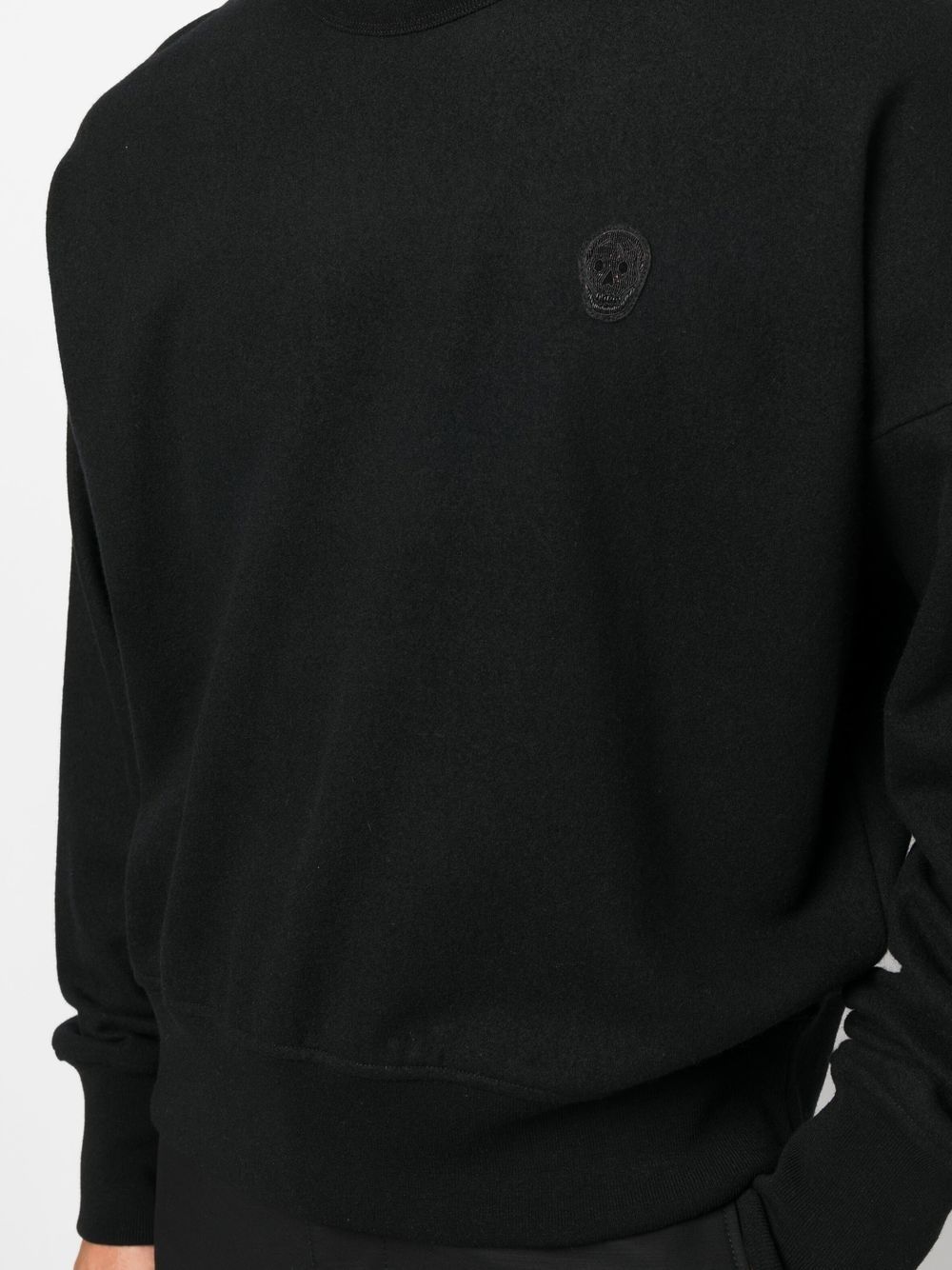 Alexander McQueen logo-patch wool sweatshirt Men