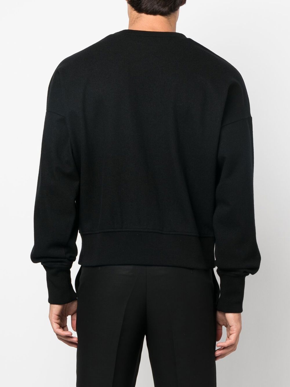 Alexander McQueen logo-patch wool sweatshirt Men