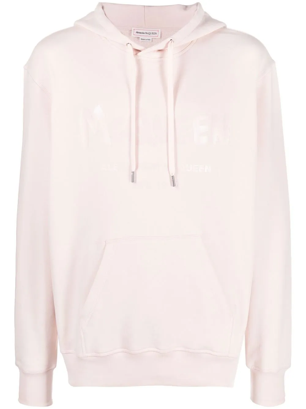 

Alexander McQueen hoodie con logo y grafiti estampado - Rosado