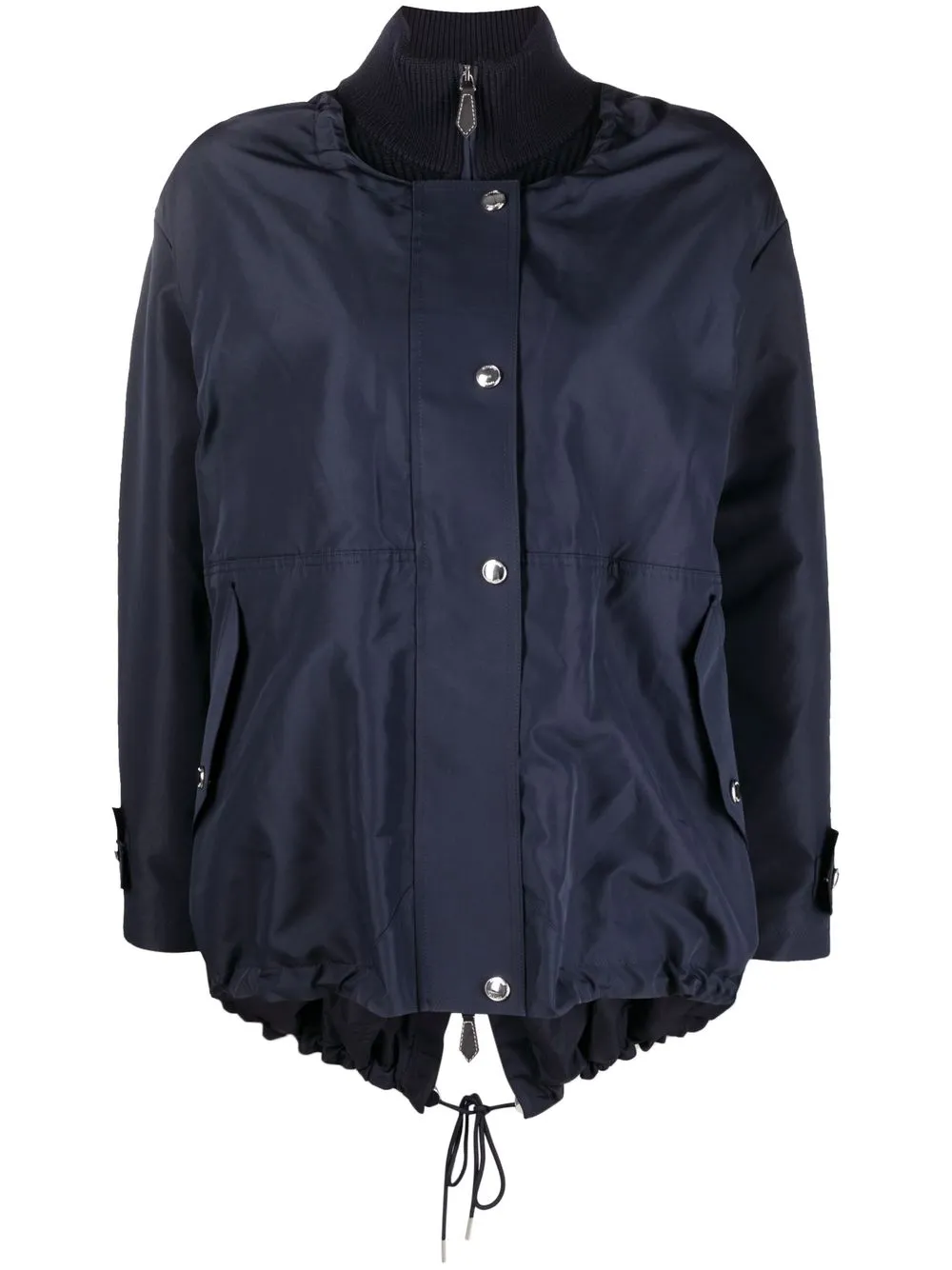 

Burberry chamarra bomber con capucha - Azul