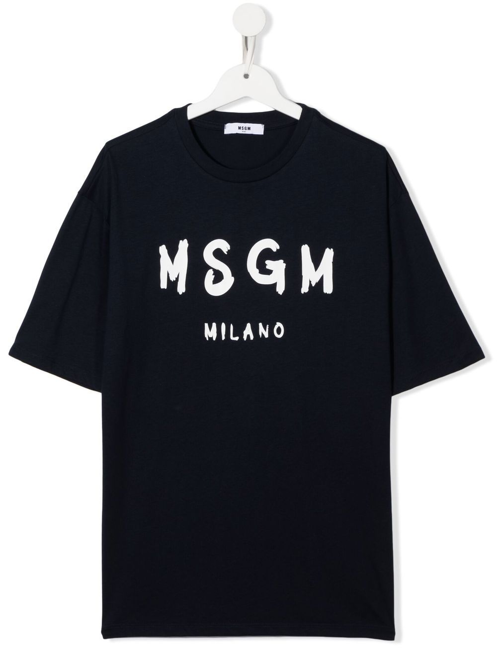 

MSGM Kids playera con logo estampado - Azul