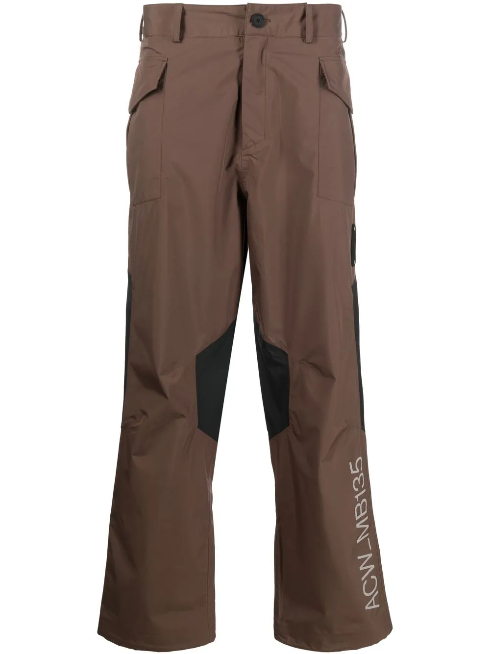 a-cold-wall* pantalon droit à poches cargo - marron