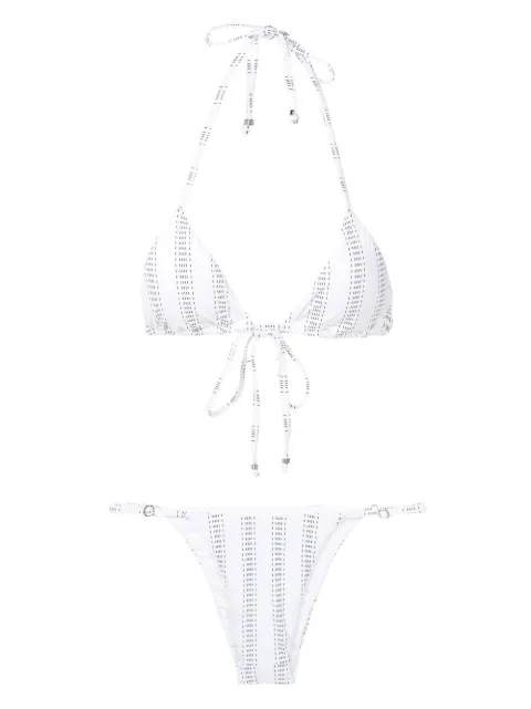 Amir Slama bikini con rayas estampadas 