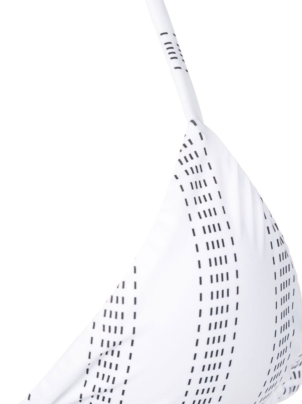 Shop Amir Slama Stripe-print Triangle Bikini Set In White