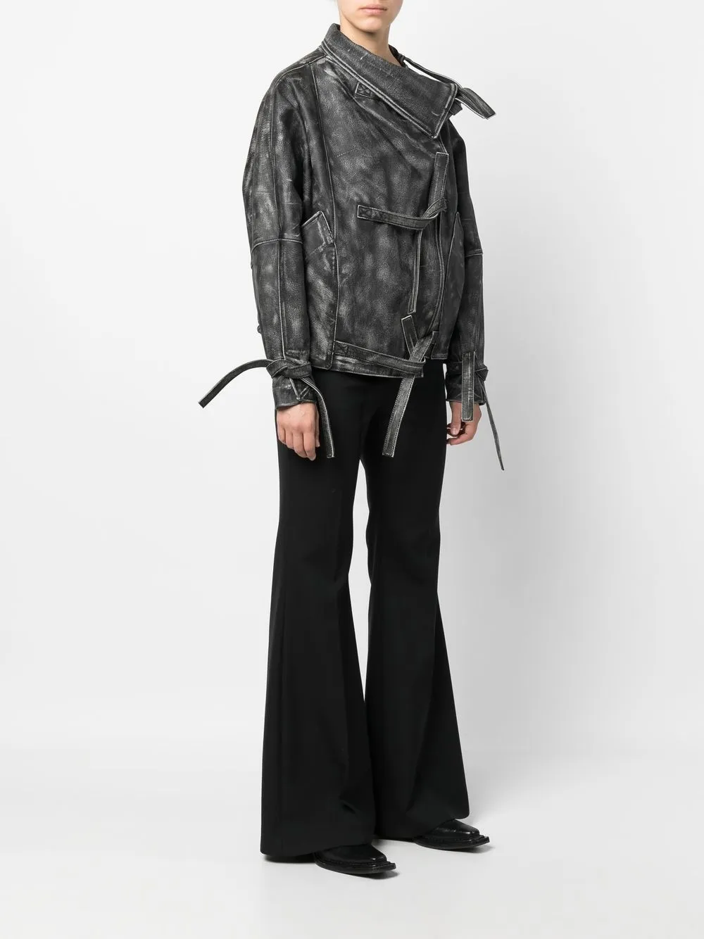 Selene Tie-Detail Printed Jacket