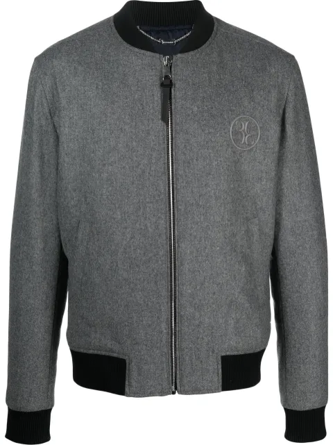 Billionaire veste bomber à logo brodé