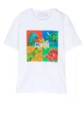 Roberto Cavalli Junior dinosaur-print T-shirt - White