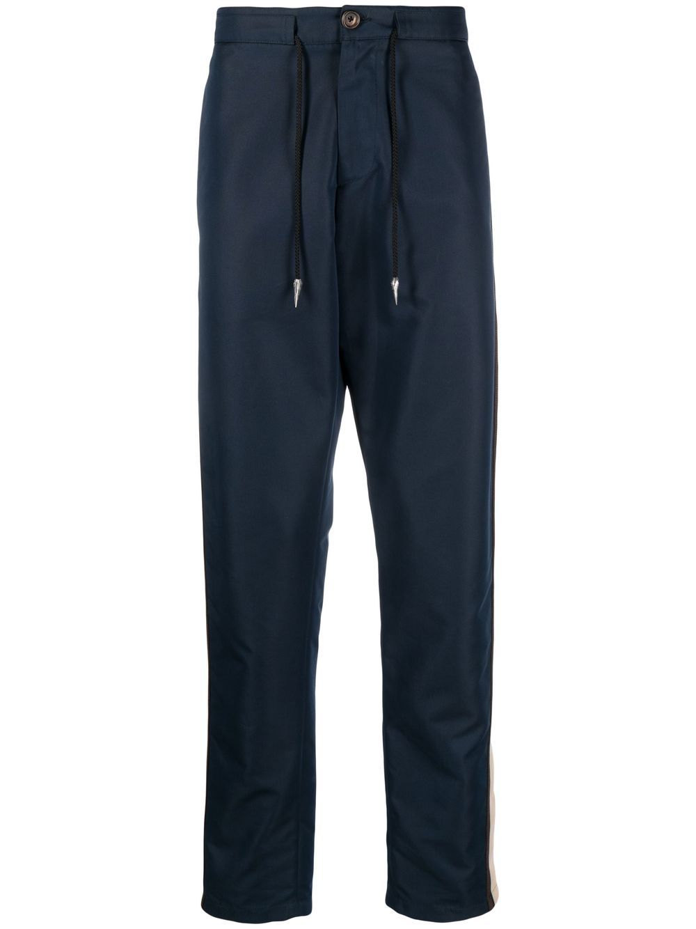 Roberto Cavalli side-stripe drawstring track pants - Blue