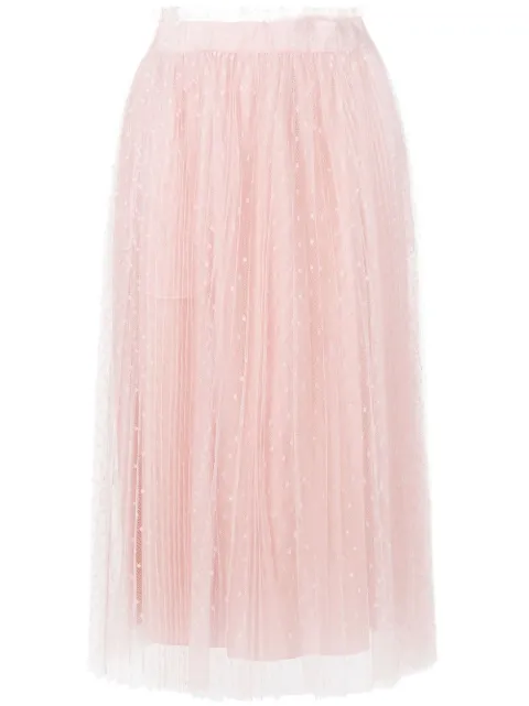 RED Valentino pleated tulle skirt