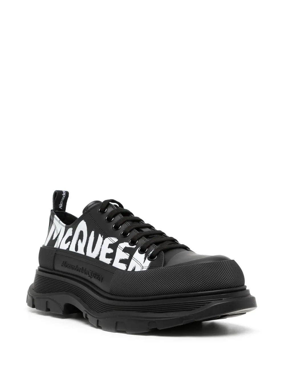Alexander McQueen Tread Slick Graffitiprint Sneakers Farfetch