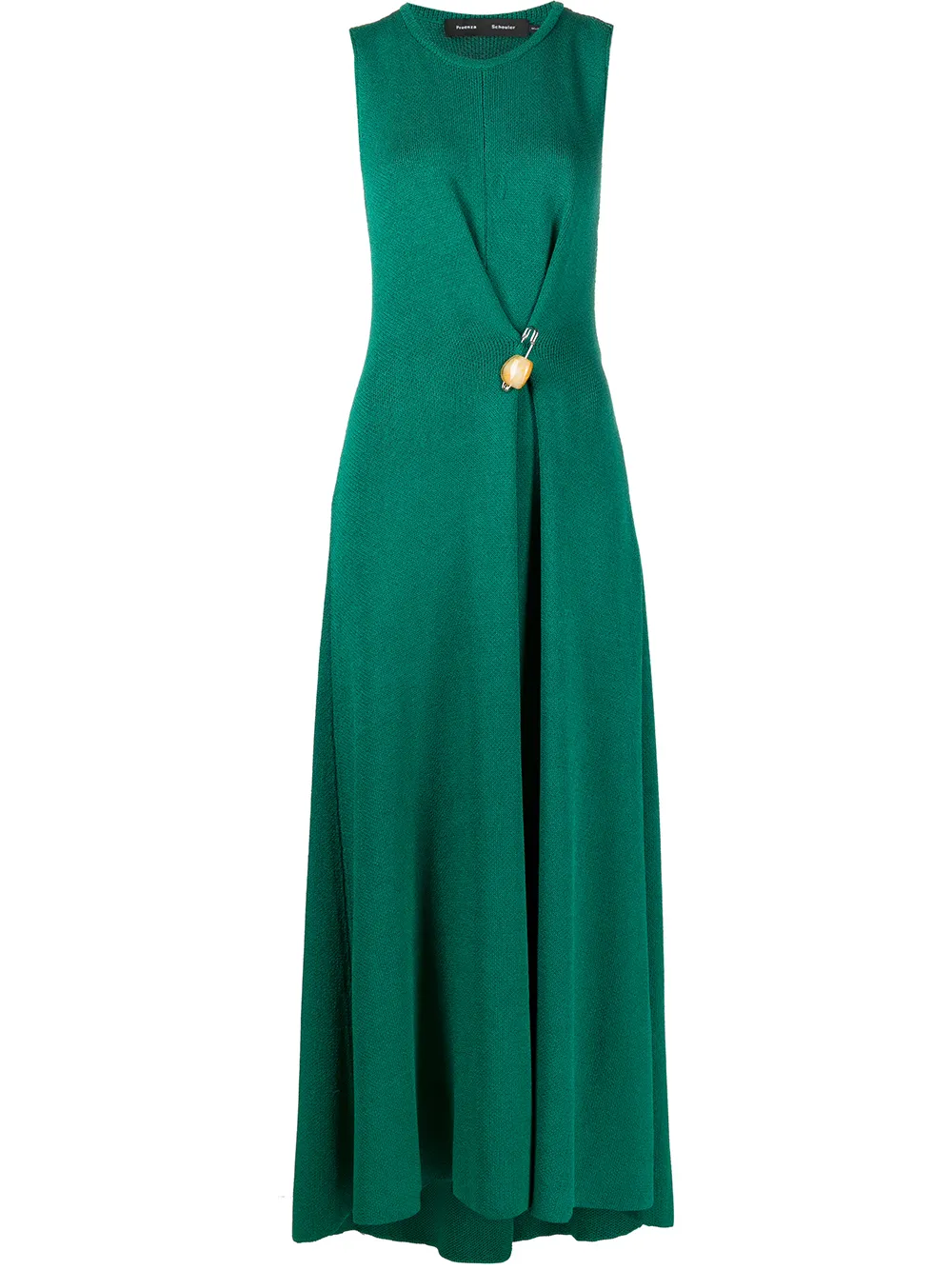 

Proenza Schouler vestido tejido Twist Back - Verde