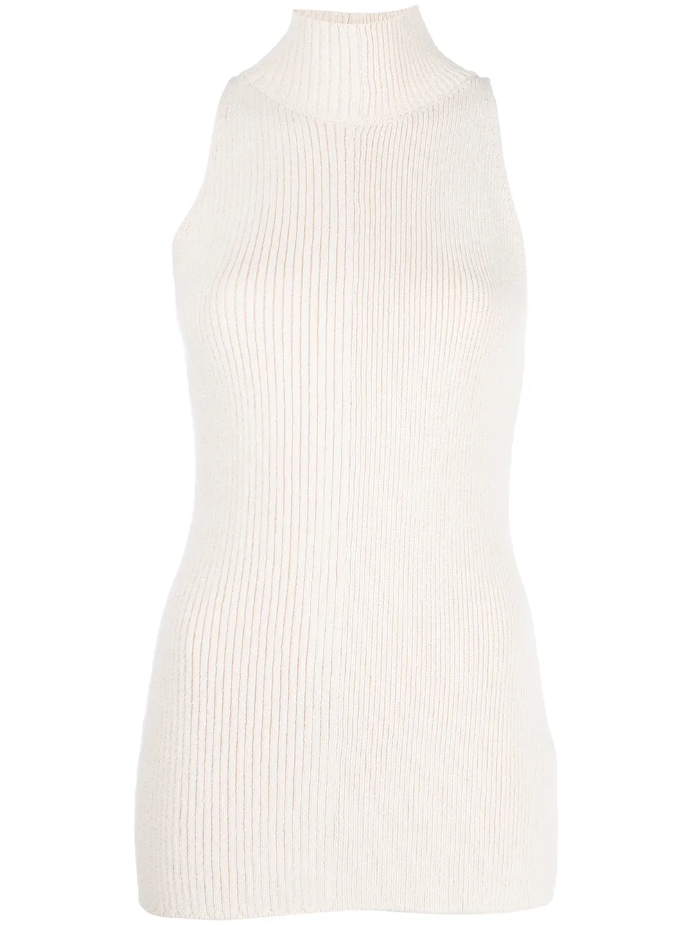 

Proenza Schouler top tejido de canalé sin mangas - Blanco