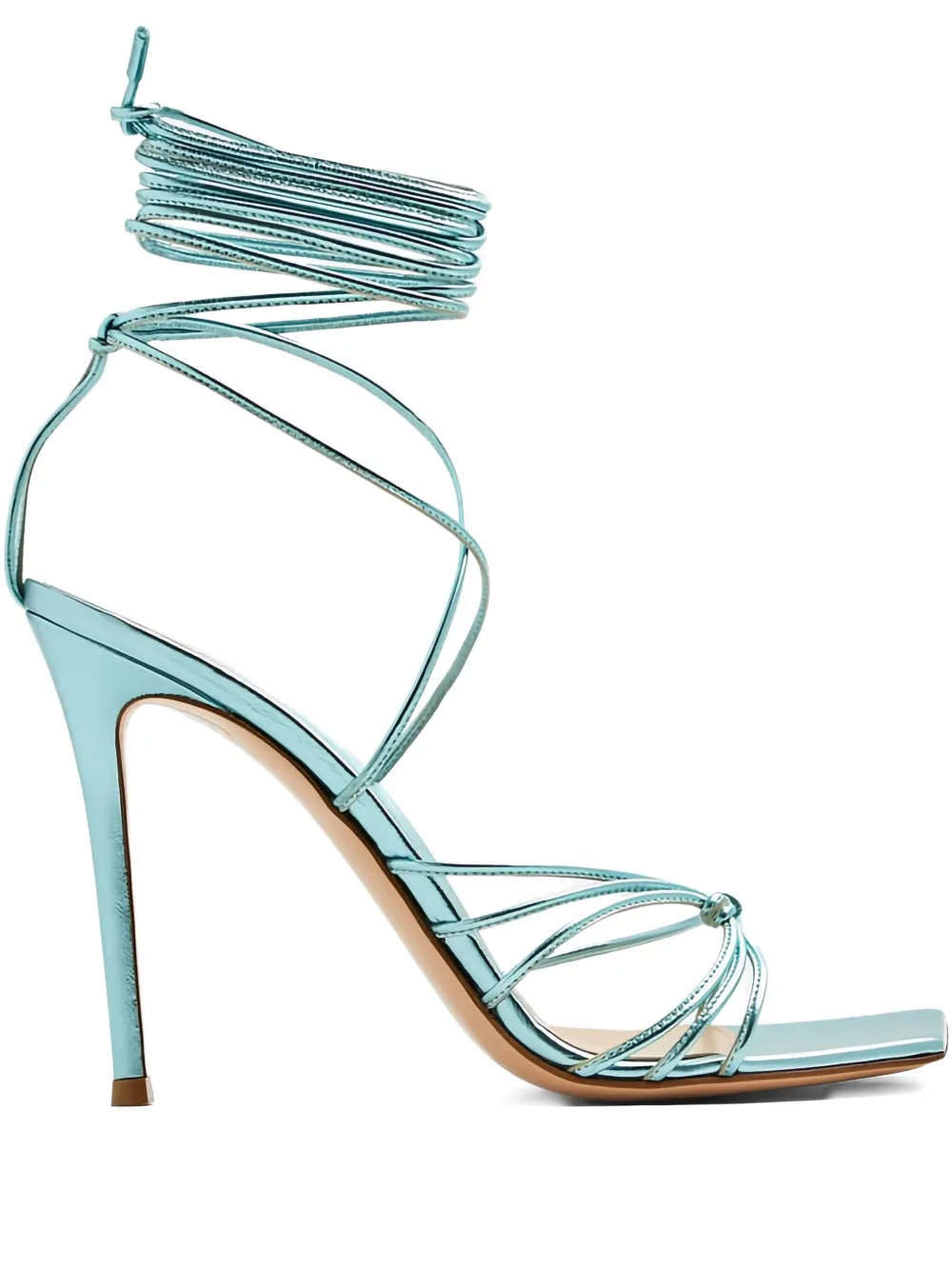 Gianvito Rossi 105mm Sylvie leather sandals Blue