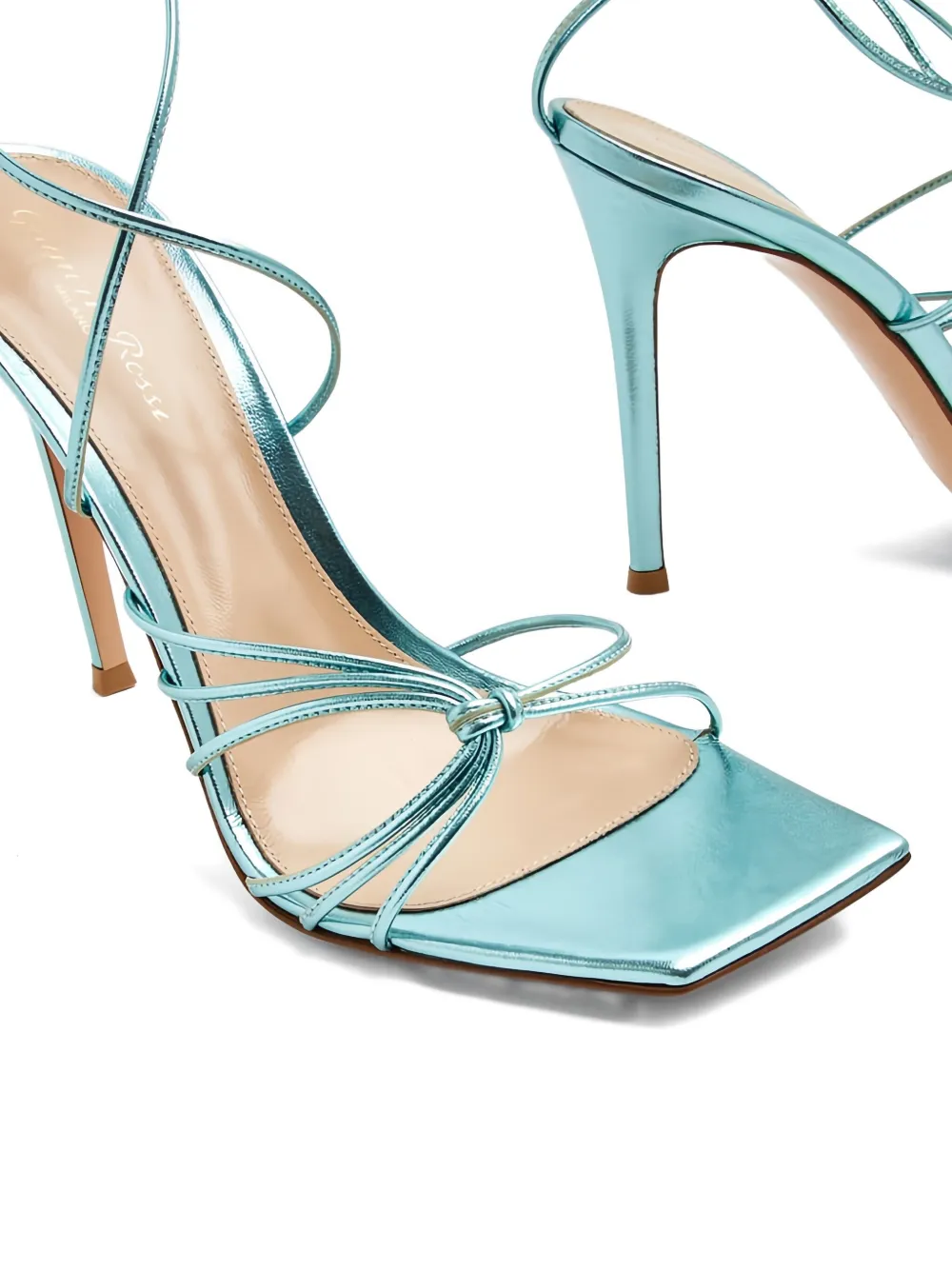 Gianvito Rossi 105mm Sylvie leather sandals Blue