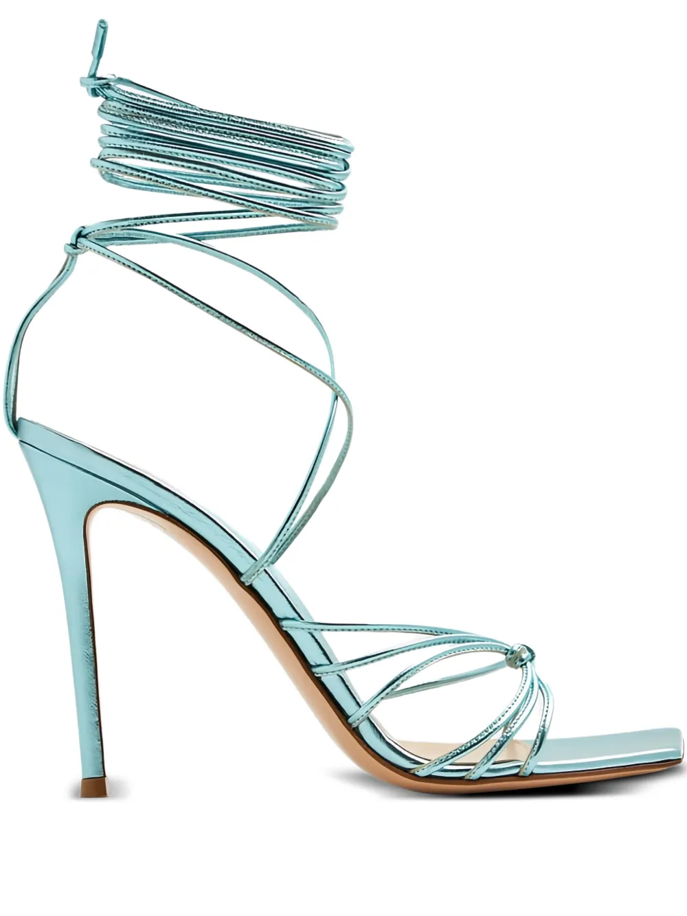 Gianvito Rossi 105mm Sylvie leather sandals Blauw