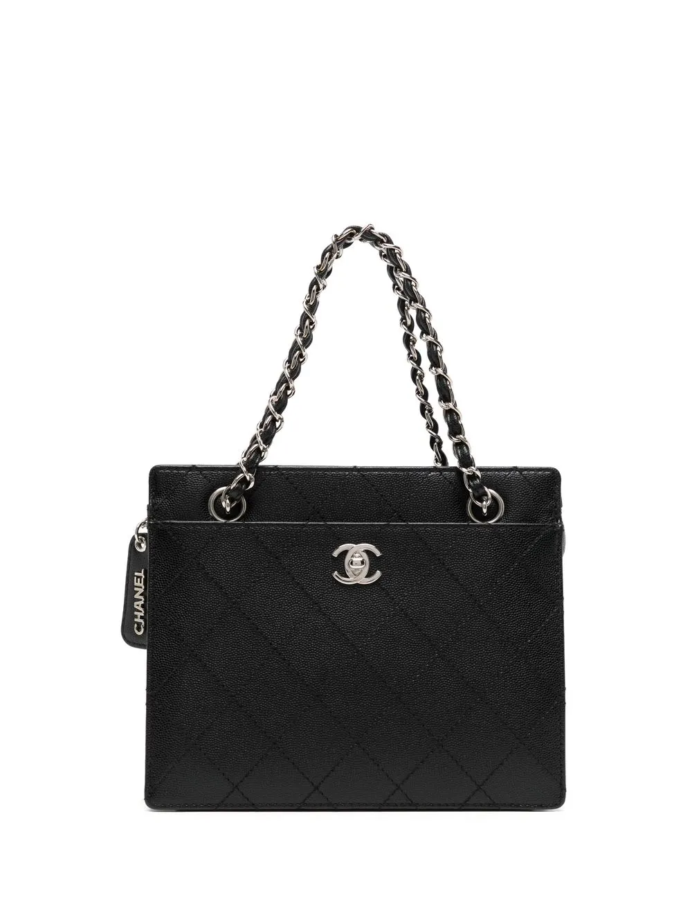 

CHANEL Pre-Owned 1998 CC Turn-lock tote bag - Black