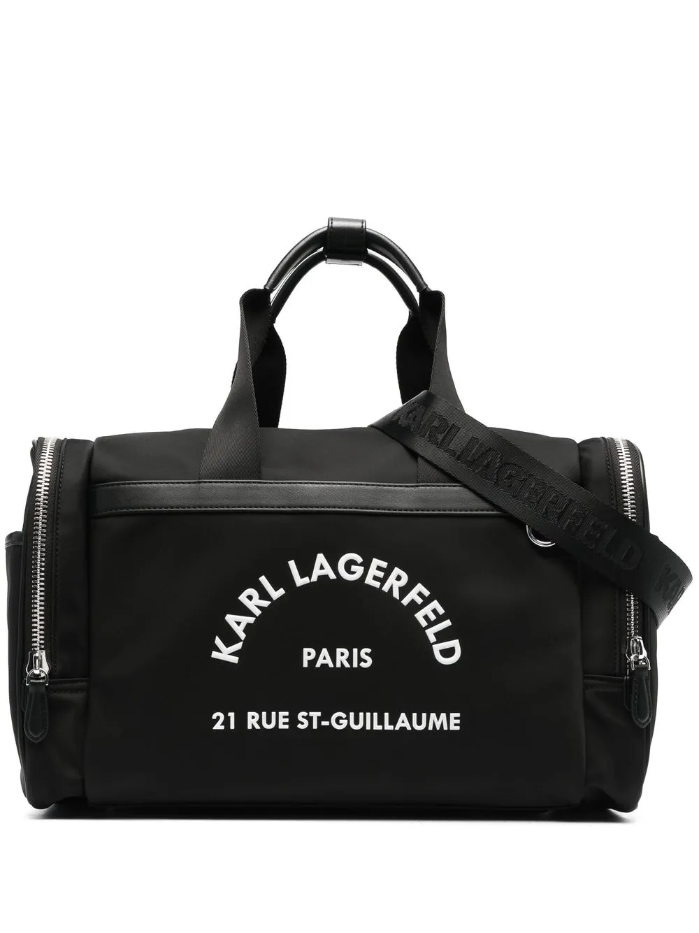 

Karl Lagerfeld logo-print duffle bag - Black