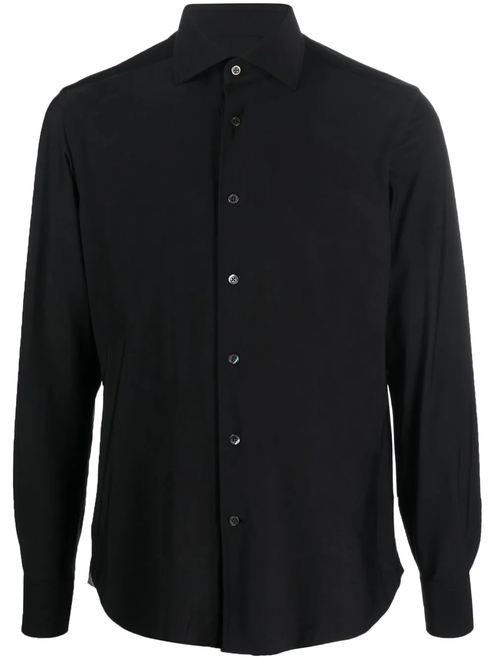 

Corneliani vestido camisero manga larga - Negro