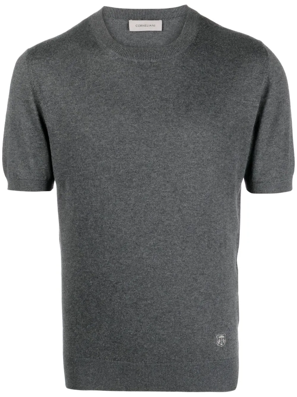 

Corneliani playera tejida de manga corta - Gris