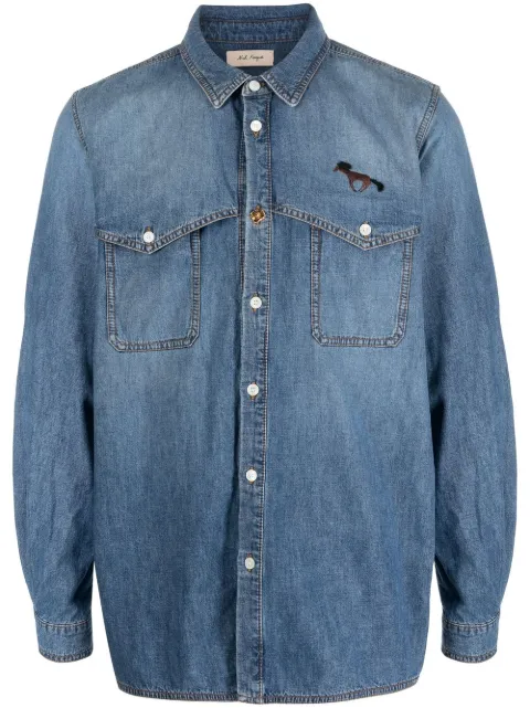 Nick Fouquet press-stud fastening denim shirt