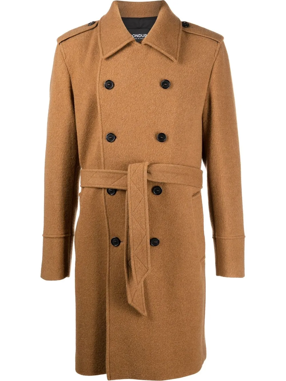 

DONDUP belted-waist double-breasted coat - Brown