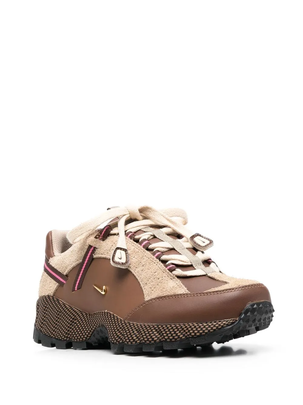 Nike Air Humara x Jacquemus Ale Brown And Gold Sneakers Farfetch