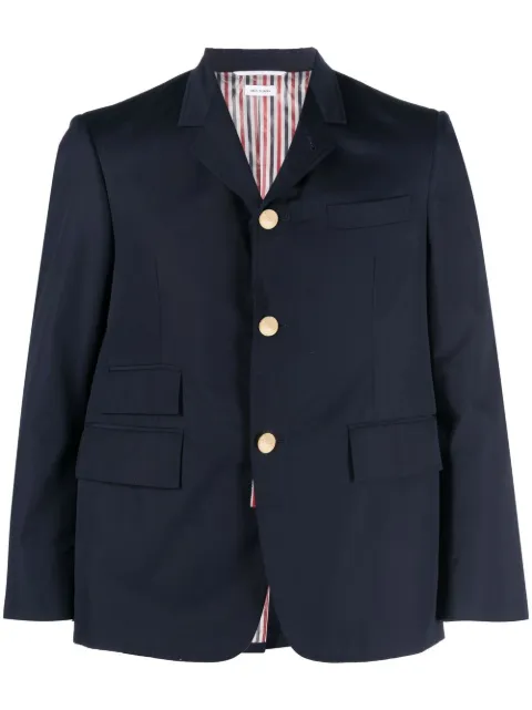 Thom Browne single-breasted cropped-sleeve blazer