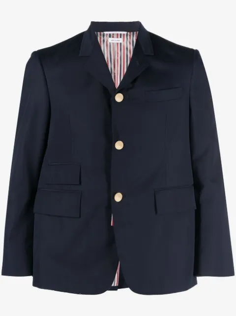 Thom Browne single-breasted cropped-sleeve blazer