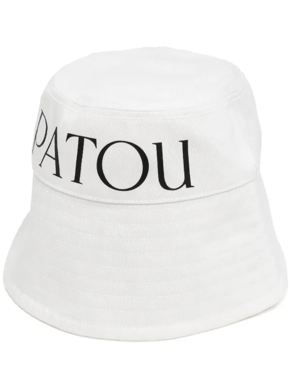 logo-print bucket hat