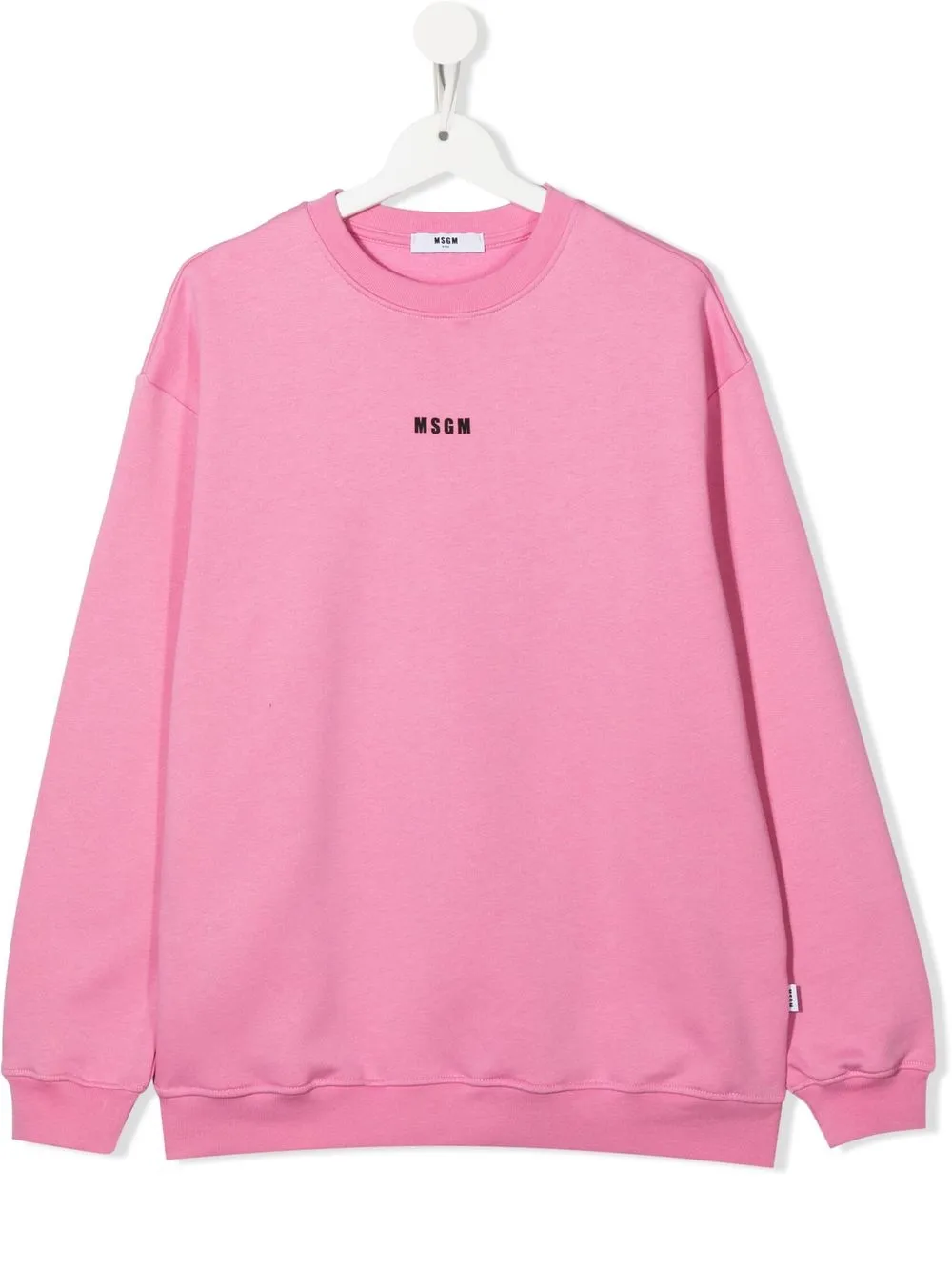 

MSGM Kids sudadera con logo estampado - Rosado