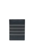Thom Browne 4-Bar leather passport holder - Blue