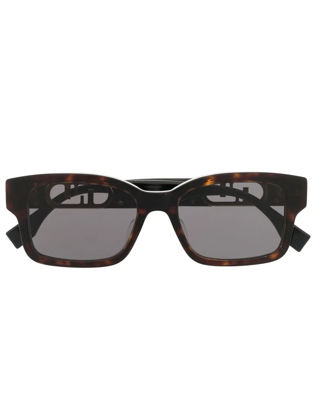 

Fendi Eyewear lentes de sol con detalle del logo - Negro