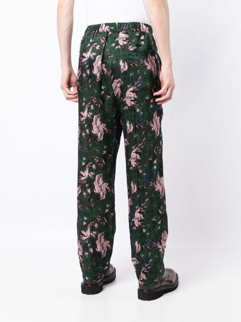 Toga Floral straight-leg Trousers - Farfetch