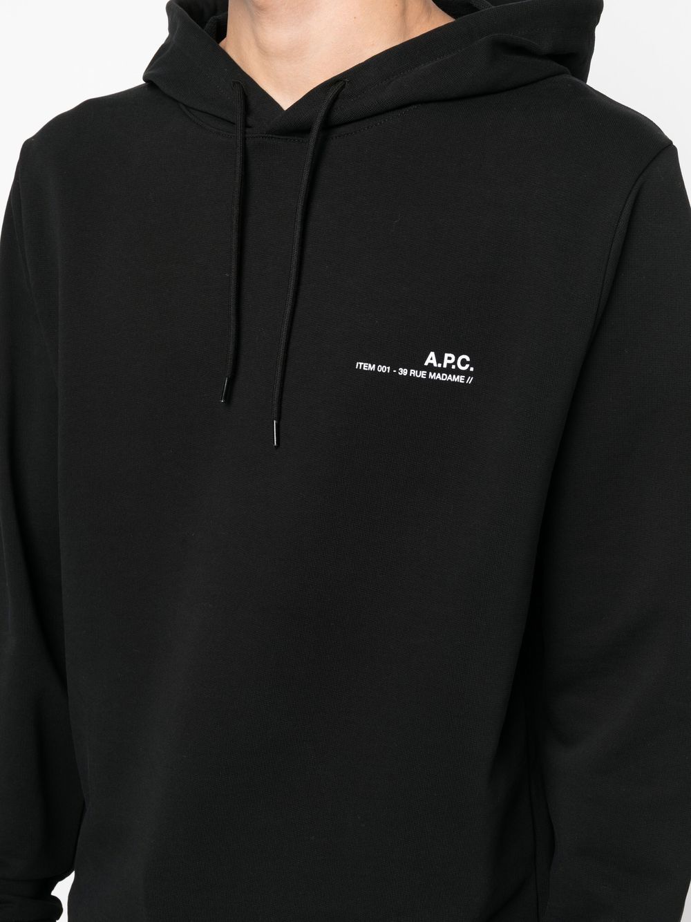 A.P.C. Item logo-print hoodie Men