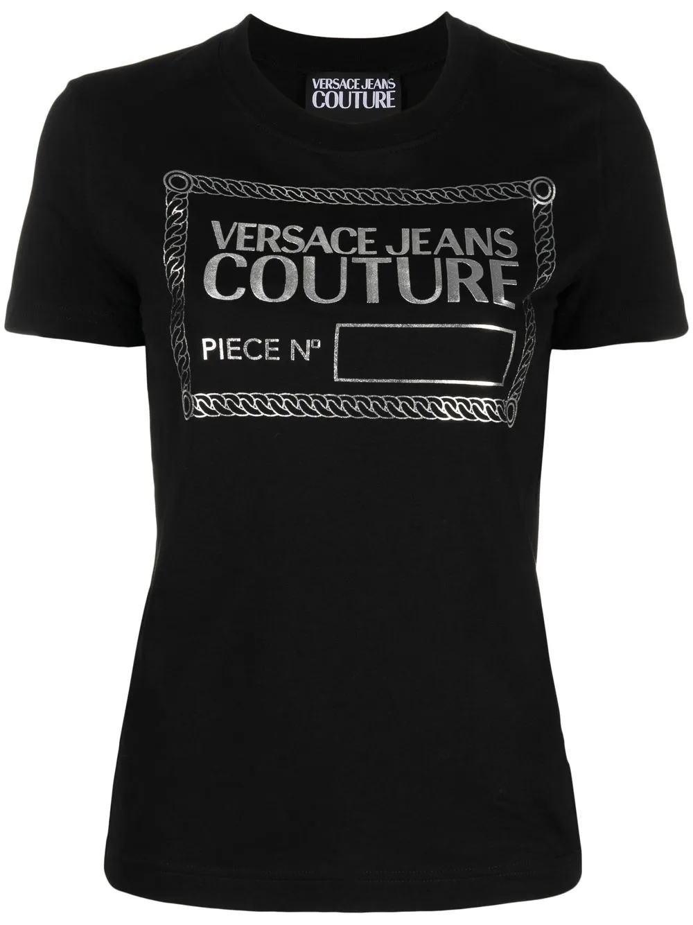 

Versace Jeans Couture playera con Piece Number estampado - Negro