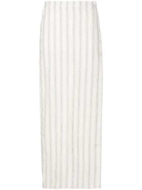 Amir Slama stripe-print maxi skirt