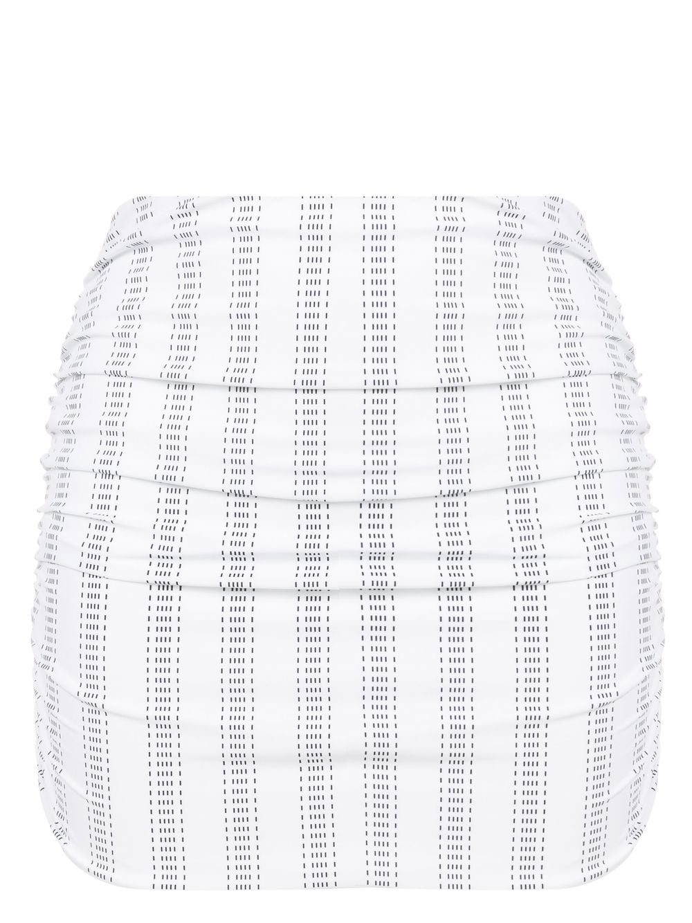 Amir Slama Stripe-print Mini Skirt In White