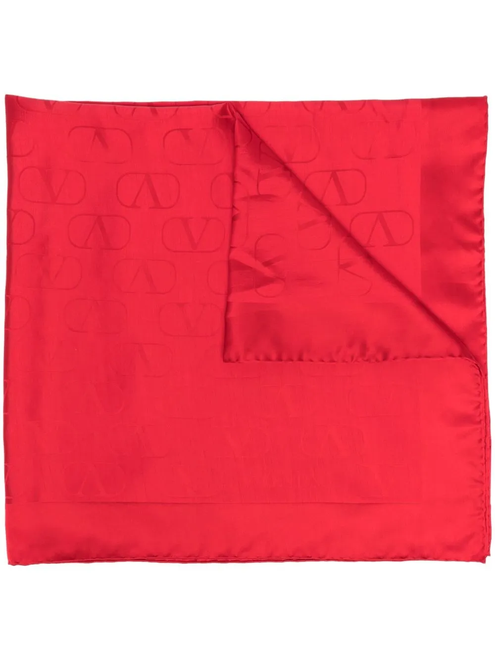 Valentino Garavani VLogo print scarf - Red