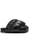 YUME YUME Tent shirred-strap sandals - Black