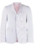 Thom Browne seersucker patchwork tailored blazer - Blue