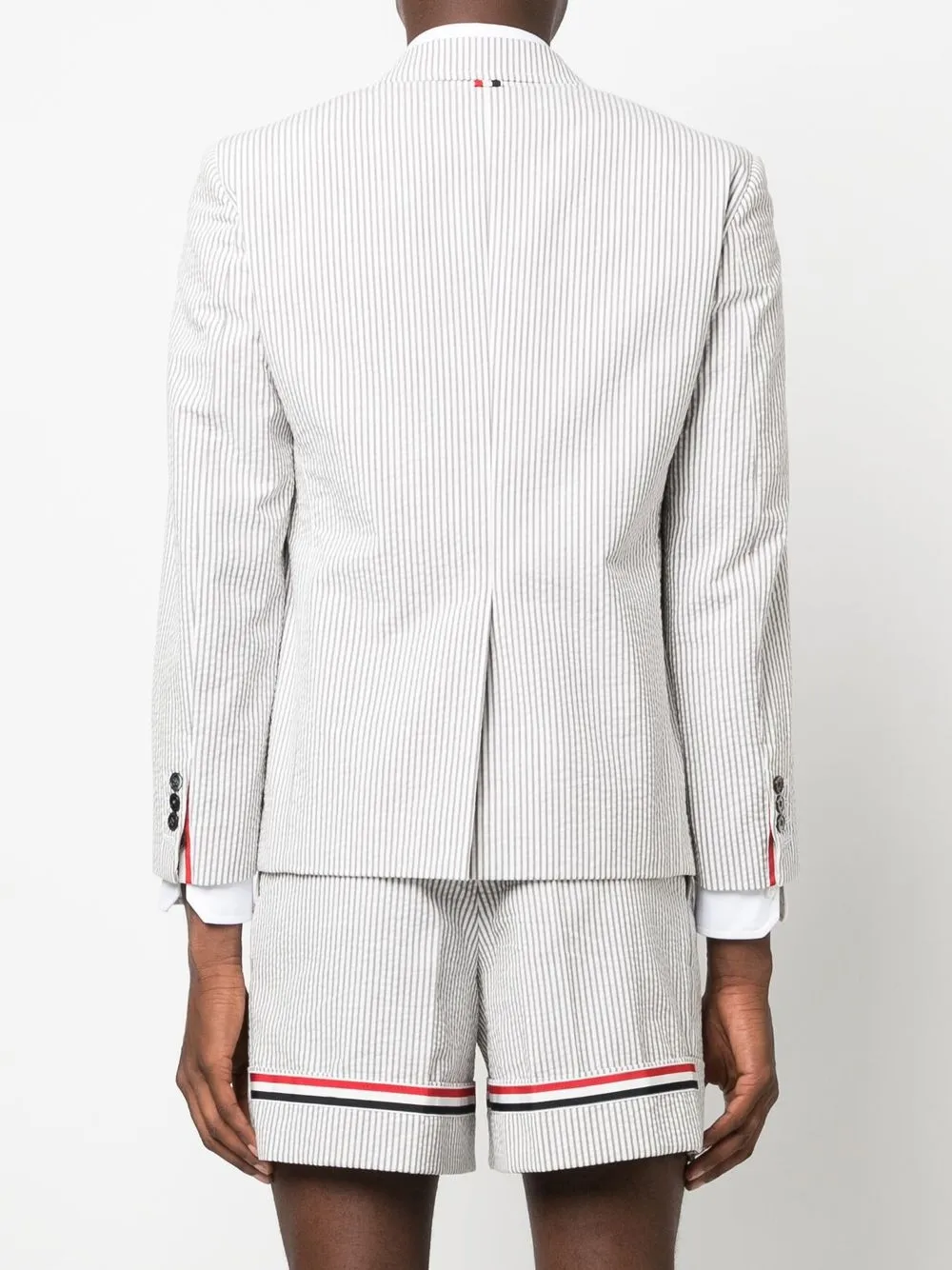 Thom Browne シアサッカー シングルジャケット | グレー | FARFETCH JP