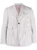 Thom Browne seersucker single-breasted blazer - Grey