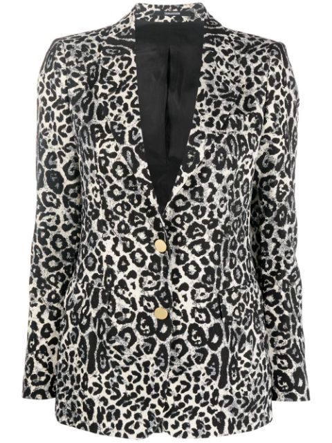 Tagliatore leopard-print single-breasted jacket Women