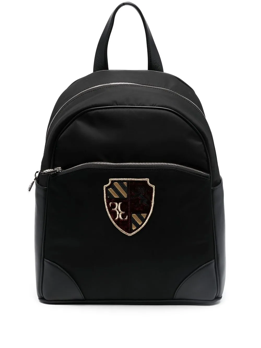 

Billionaire embroidered crest-motif backpack - Black