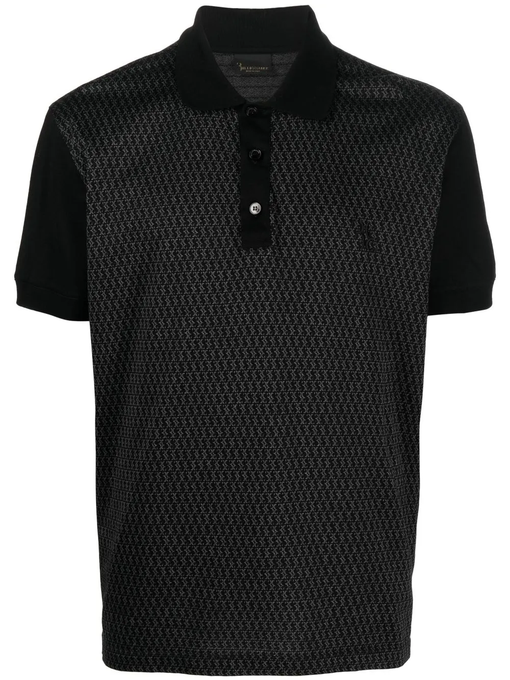 

Billionaire playera tipo polo con motivo - Negro